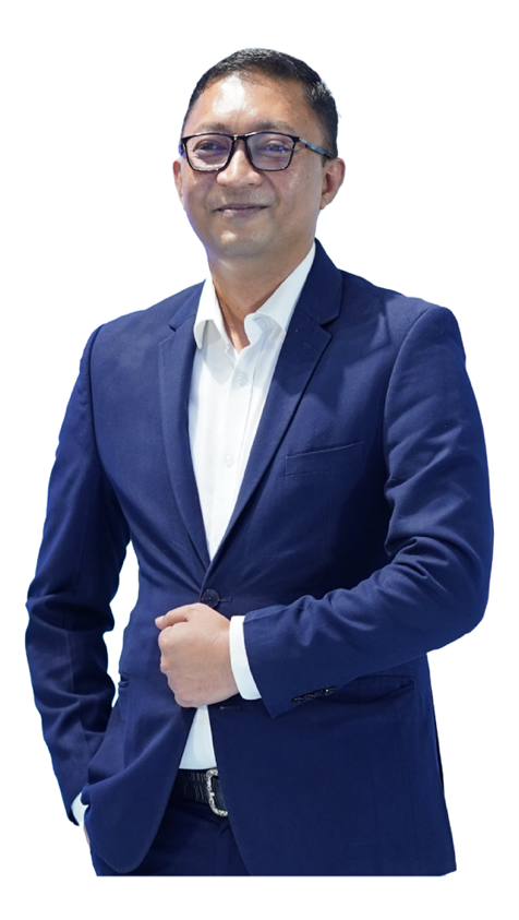 Md. Anowar Hossain in a navy suit